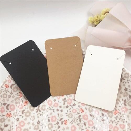 Free shipping 100 pcs 8.8x5.6cm 3 color Necklace packing display DIY jewelry card for woman Jewelry accept customize