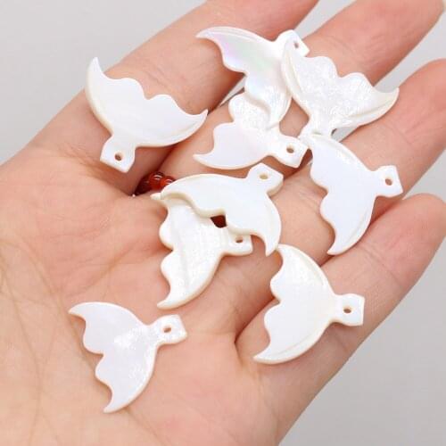 10Pcs Natural Freshwater White Shell Pendant Irregular Loose Beads For Jewelry Making DIY Necklace Earrings Accessory