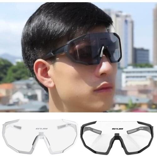 GUB Cycling Glasses Mens Photochromic Cycling Glasses UV400 Road Bike Color Changing Goggles Cycling Fishing Sunglasses