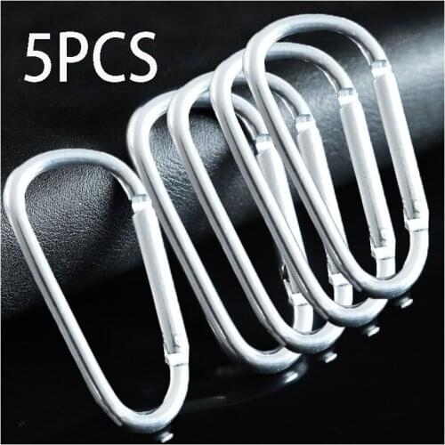 New Hot Practical Colour D Shaped Aluminum Alloy Carabiner Hook Keychain Climbing Equipment Climbing Harness Carabiner for Keys