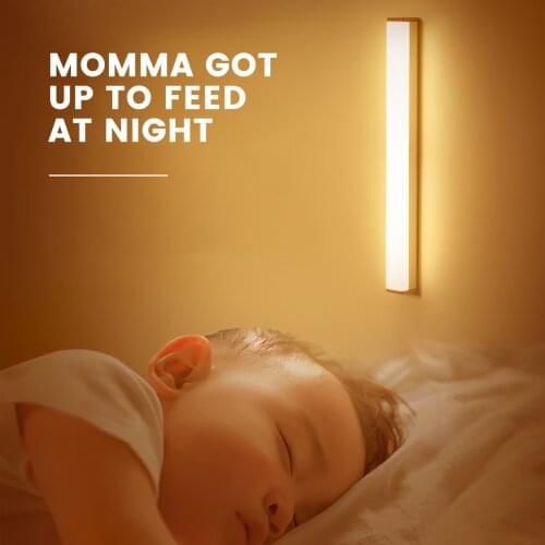 Magnetic Smart Motion Sensor LED Night Light LEDs Human Body Induction For Home Bed Kitchen Cabinet Wardrobe Wall Lamp