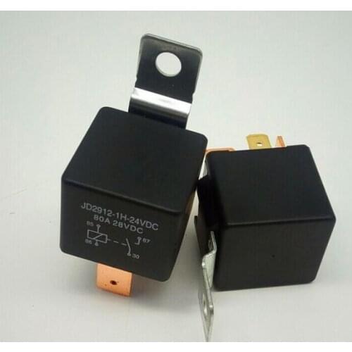 Copper feet wide pin 4pin car reley 12-60VDC 80A automotive relay with iron mounting hole