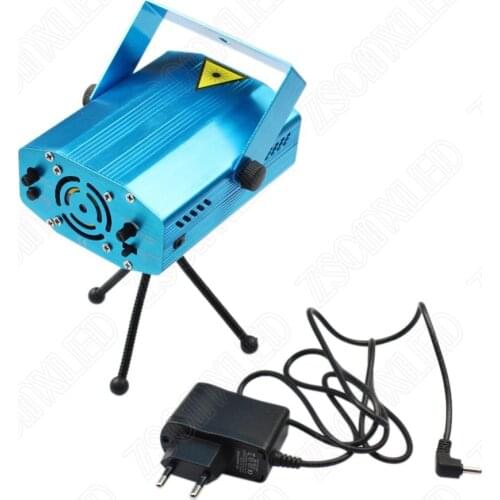 Mini RGB Laser Stage Lighting LED Stage Lighting Adjustment Projector For Strobe Dance Disco Xmas Party Home Wedding Club