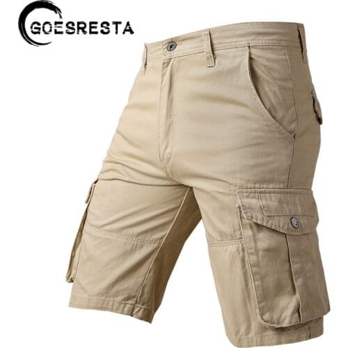 Men Shorts Brand 2021 New Summer High Quality Cotoon Cargo Pants Men Military Solid Color Fashion Casual Comfortable Men Shorts
