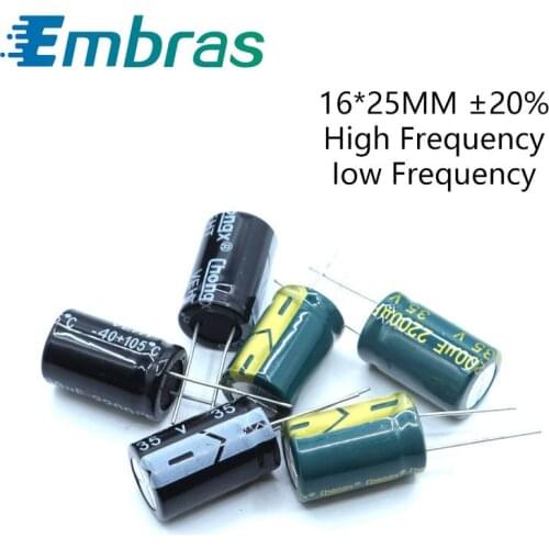 5Pcs 16*25 High Frequency Low ESR Aluminum Electrolytic Capacitor Kit 450V 400V 100V 25V 3300UF 1000UF Full Values Assorted Set