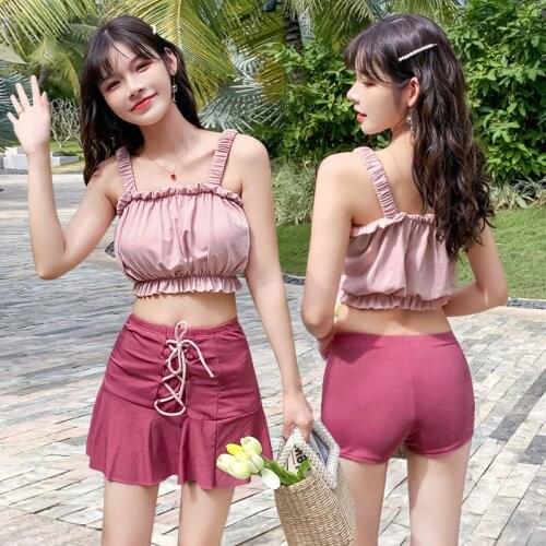 2021 New Fashion Ladies Small Fresh Swimsuit Sexy Slim and Fleshy Split Swimsuit Swimsuit