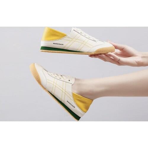 2021 Summer New High-Quality Leather Womens Shoes Fashion Soft Sole Casual Shoes Comfortable And Breathable Sports Shoes Women