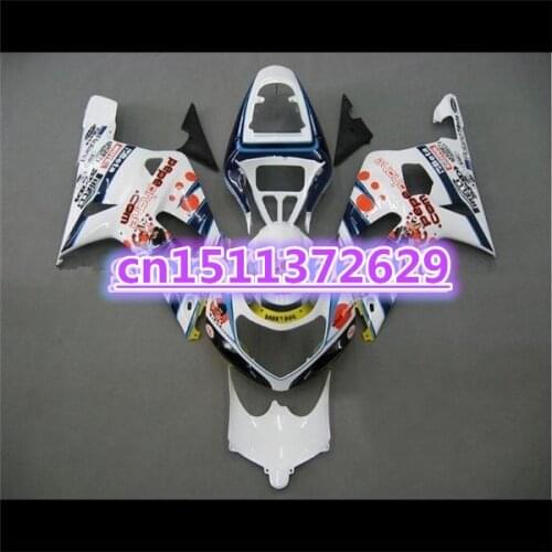 Dor-Brand new for A GSXR 1000 fairings white blue 2000 2001 2002 K2 GSXR1000 fairing kit 00 01 02 for SUZUKI D
