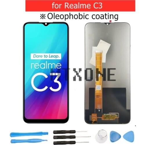 Original LCD for OPPO Realme C3 RMX2027 LCD Display Touch Screen Digitizer Assembly LCD Display TouchScreen Repair Parts