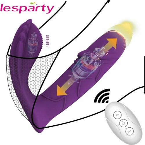 Pulsating Dildo Vibrators for Women Orgasm Vagina Masturabtor Wireless Remote Control Wear Butterfly Anal Sex Toys for Adults 18