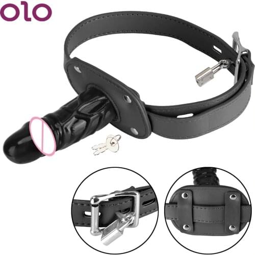 OLO Sex Toys Mouth Plug SM Bondage Restraints Open Mouth Gag Oral Dildo Sex Products For Couples Flirt Adult Games Penis Gag