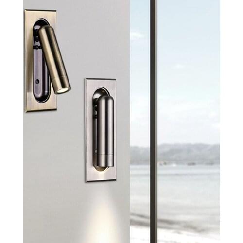 Modern LED Wall Lamp 3W Sconce Wall Light Nordic Simple Iron Wall Light For Dining Living Room Corridor Bedroom Bedside Light