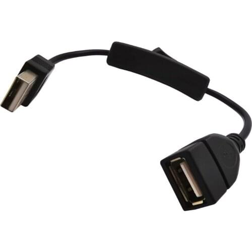 New Only for Charging USB 2.0 Male to Female Extension Cable with On/Off Switch for USB Fan Desk Lamp Charger LED Light Strips