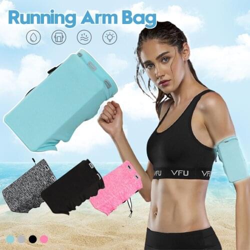 Universal Elastic Cord Armband Bag Sports Wristband Pouch Arm Sleeve Bag Phone Wallet Card Case Holder for Yoga Running Hiking