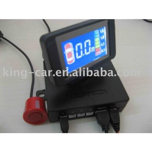 12voltage waterproof ultrasonic reverse sensor color LCD display voice alart car parking sensor system PS-912-B