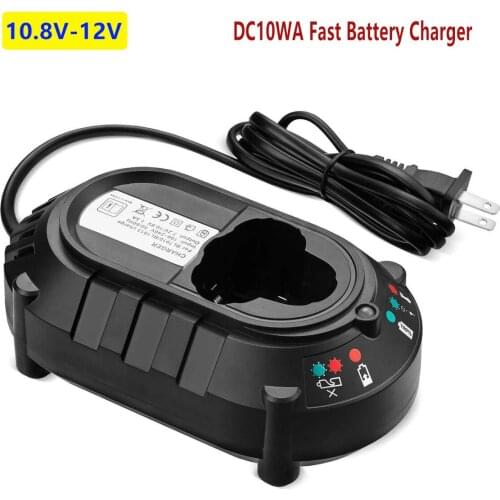 Battery Charger DC10WA 10.8V -12V Lithium Battery Replacement Compatible with Makita BL1013 US EU Plug 13.4x7.8x4.7 cm