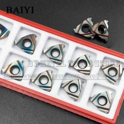 10pcs 16ER 2.0ISO ZM1135 16ER 2.0 ISO carbide Thread inserts cutter tools Threading blade iso CNC Tools 16ER 2.0 Thread tools