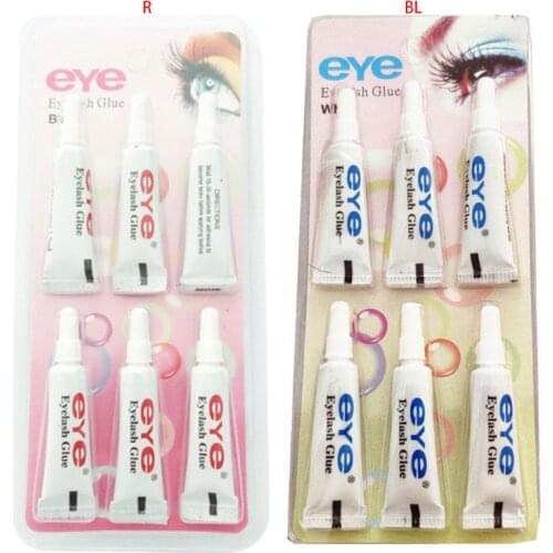 6Pcs Practical Waterproof Eyelashes Glue False Eye Lash Extension Adhesive Paste 831E