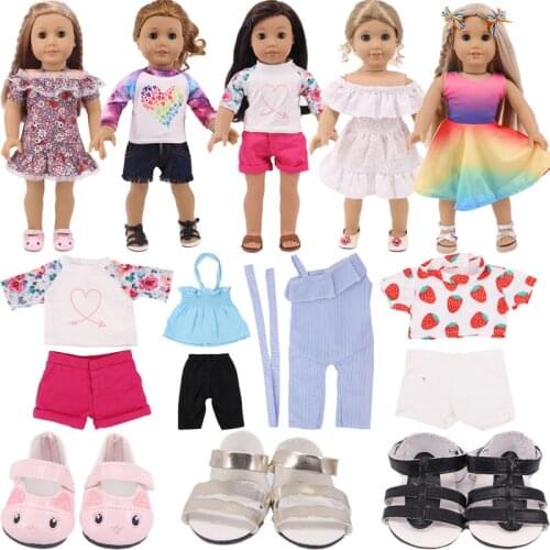 Doll Accessories, Two-piece Doll Clothes, For 43cmReborn Baby Doll And 18-inch American Doll, Girl Toy Christmas Gift