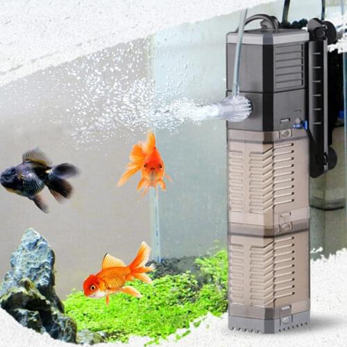 Aquarium Internal Filter Pump Sunsun Fish Tank Submersible Sponge Filter Air Compressor Water Flow Oxygen Increase Air Pump