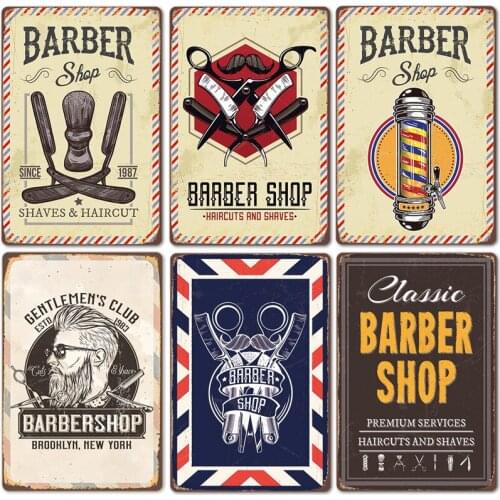 Diamond Painting Classic Barber Shop Poster Vintage Haircuts and Shaves Cross Stitch Kit Full Drill Diamond Embroidery Mosaic