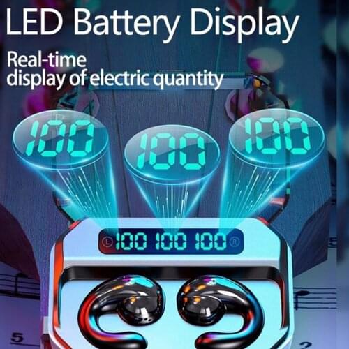 Wireless Headphone Bluetooth 5.0 Earphones 2200mAh Charging Box Sports Music Waterproof Earbuds Headsets With Microphone 7-C