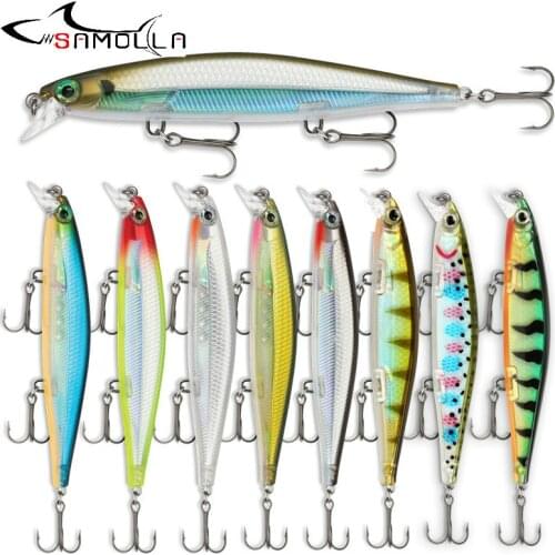 Minnow Fishing Lures Weights 11cm / 13g Saltwater Lures Jerkbait Sinking Whopper Floating Tackle Trolling Lure Isca Artificial