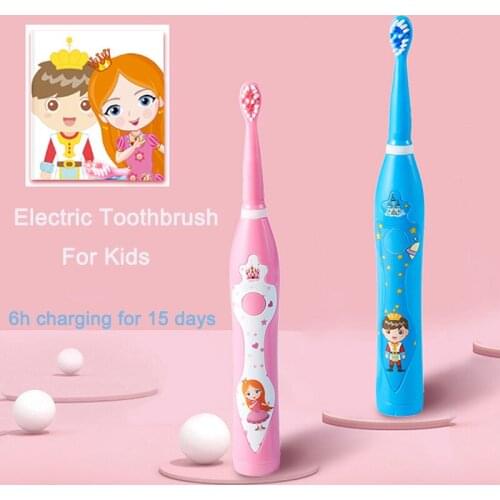 CE ROHS Children Super Soft Tooth Brush Travel Toothbrush Smart Acoustic Wave With 4 Brush Heads