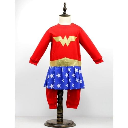 Baby WonderGirls Costume Halloween Costume Romper Dress jumpsuit Costume toddllers Cosplay