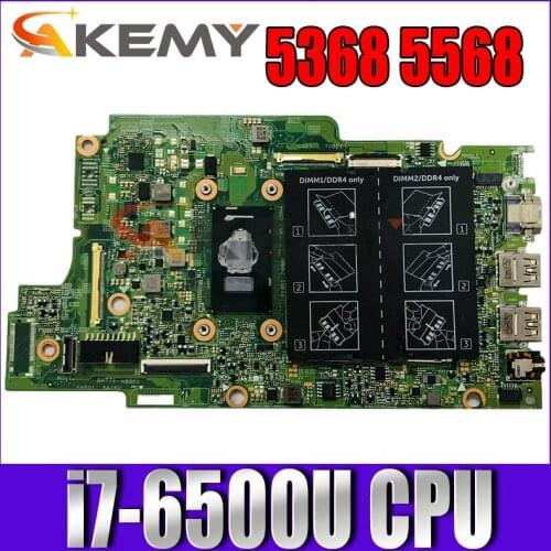 For DELL INSPIRON 5368 5568 Laptop Motherboard With I7-6500u CPU CN-0PJDNR 0PJDNR PJDNR 100% fully tested