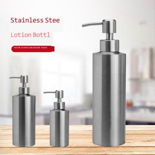 250/350/550ml Home Stainless Steel Soap Dispenser Cylindrical Emulsion Bottle Straight Bath Dew Bottle Hand Wash Soap Dispenser