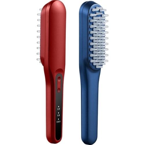 Electric Scalp Massage Comb Hair brush Anti Hair Loss Head Care Massage Comb Vibration Photon Magnetic Hair Brush Relief Stress