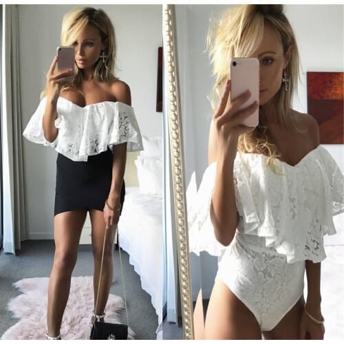 KYKU Bodysuits For Women With Open Shoulders