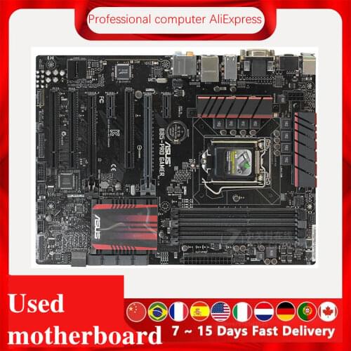 For Asus B85-PRO GAMER Desktop Motherboard B85 LGA 1150 For Core i7 i5 i3 SATA3 USB3.0 Original Used Mainboard
