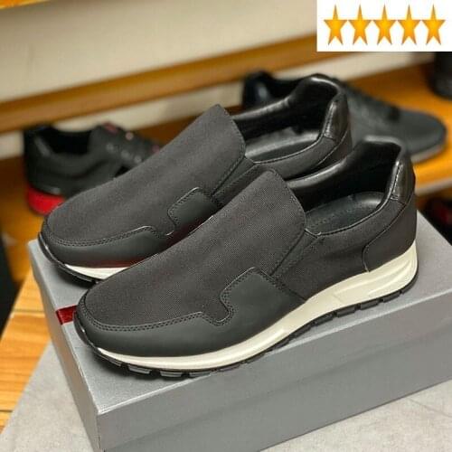 Fashion Mens Loafers Active Genuine Leather Spliced Espadrilles Waterproof Hard-Wearing Anti-Odor Breathable Casual Shoes