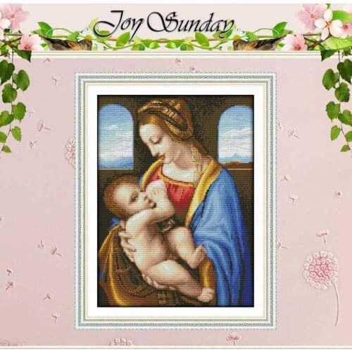 The Virgin and the Son counted Cross Stitch 11CT 14CT Cross Stitch Set Wholesale DIY Cross-stitch Kit Embroidery Needlework