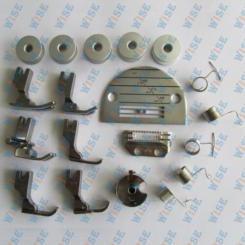 THROAT PLATE,BOBBIN CASE,BOBBIN,SMALL REGULAR PRESSER FOOT FOR BROTHER JUKI SINGER SINGLE NEEDLE SN19
