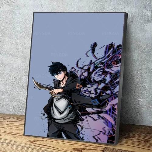 Wall Art Home Decor Canvas Solo Leveling Print Paintings Modern Cool Boy Poster Living Room Modular Pictures No Frame Artwork