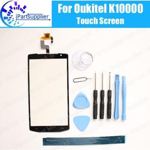 OUKITEL K10000 Touch Screen Panel 100% Guarantee New Original Glass Panel Touch Screen Glass For OUKITEL K10000+tool+Adhesive