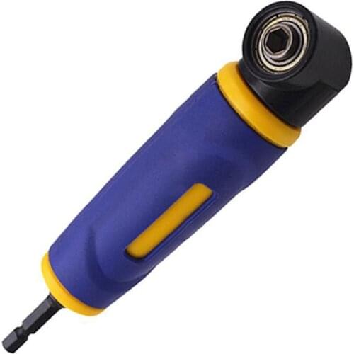 90 Degree Right Angle Extension Driver 1/4" Shank Hex Drill Bit Screw Driver Screwdriver Socket Holder For Woodworking Tools