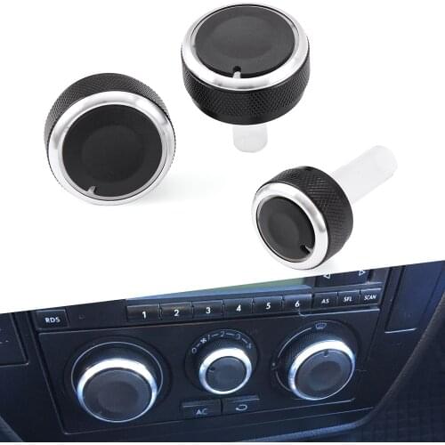 Alloy Air Conditioning Knob AC Knob Heat Control Button For Volkswagen VW GOLF 4 MK4 Bora Passat B5 For Skoda Superb Octavia MK1