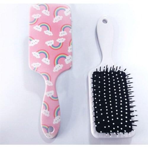 Hair Wig Detangling Hair Brush Scalp Massage Comb Anti-static Paddle Brush Hair Styling Tool Cute Women Detangle Hairbrush Curly
