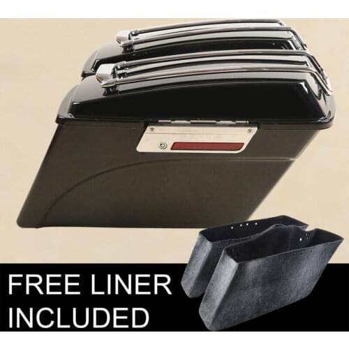 Motorcycle Hard Saddle bag Top Rail Light For Harley Touring Model Road King Electra Street Glide 94-13