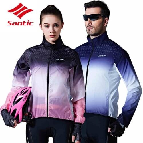 Santic Cycling Jacket Men Women Anti-UV Light Skin Clothes Bike Bicycle Jersey Folding Cycling Clothing Ropa Ciclismo