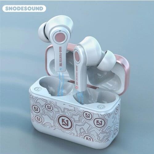 True Wireless Earphone Waterproof Bluetooth 5.0 Headphones Stereo Bass TWS Gaming Headset For Sport Phones Snodesound TS 100