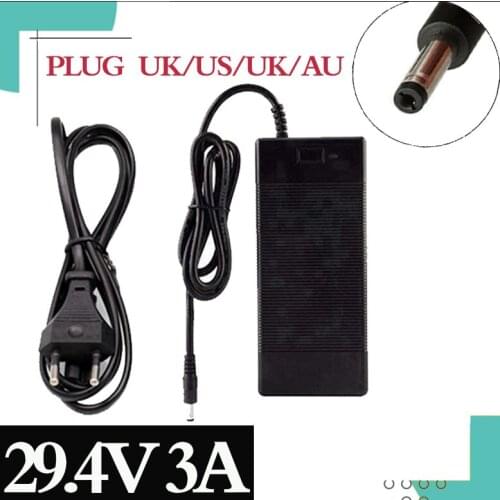 29.4V 3A lithium battery charger 7 Series 29.4V 3A charger for 24V battery pack , electric bike lithium battery charger