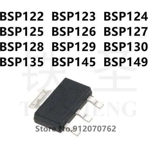 10PCS/LOT 100% new original BSP122 BSP123 BSP124 BSP125 BSP126 BSP127 BSP128 BSP129 BSP130 BSP135 BSP145 BSP149 MOS tube