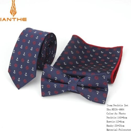 3pcs/lot Mens Vintage Cartoon Bike Animal Dog Slim Neck tie Bowtie Hanky Sets Wedding Business Suits Butterfly Pocket Square