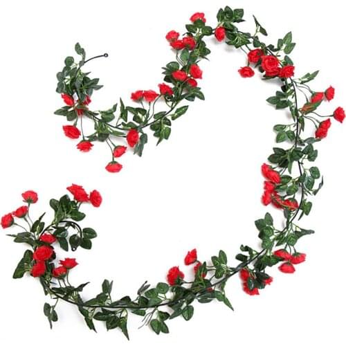 69 Heads Mini Rose Artificial Flowers for Wedding Decor Simulation Flowers Bouquet Rose Vine Rattan Garland Wall Hanging Decor