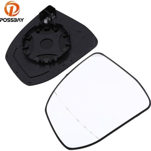 POSSBAY Car Door Mirror Heated Glass White Side for Ford Focus II (DA / DAW) from model year 02/2008 Car Rearview Mirror Glass